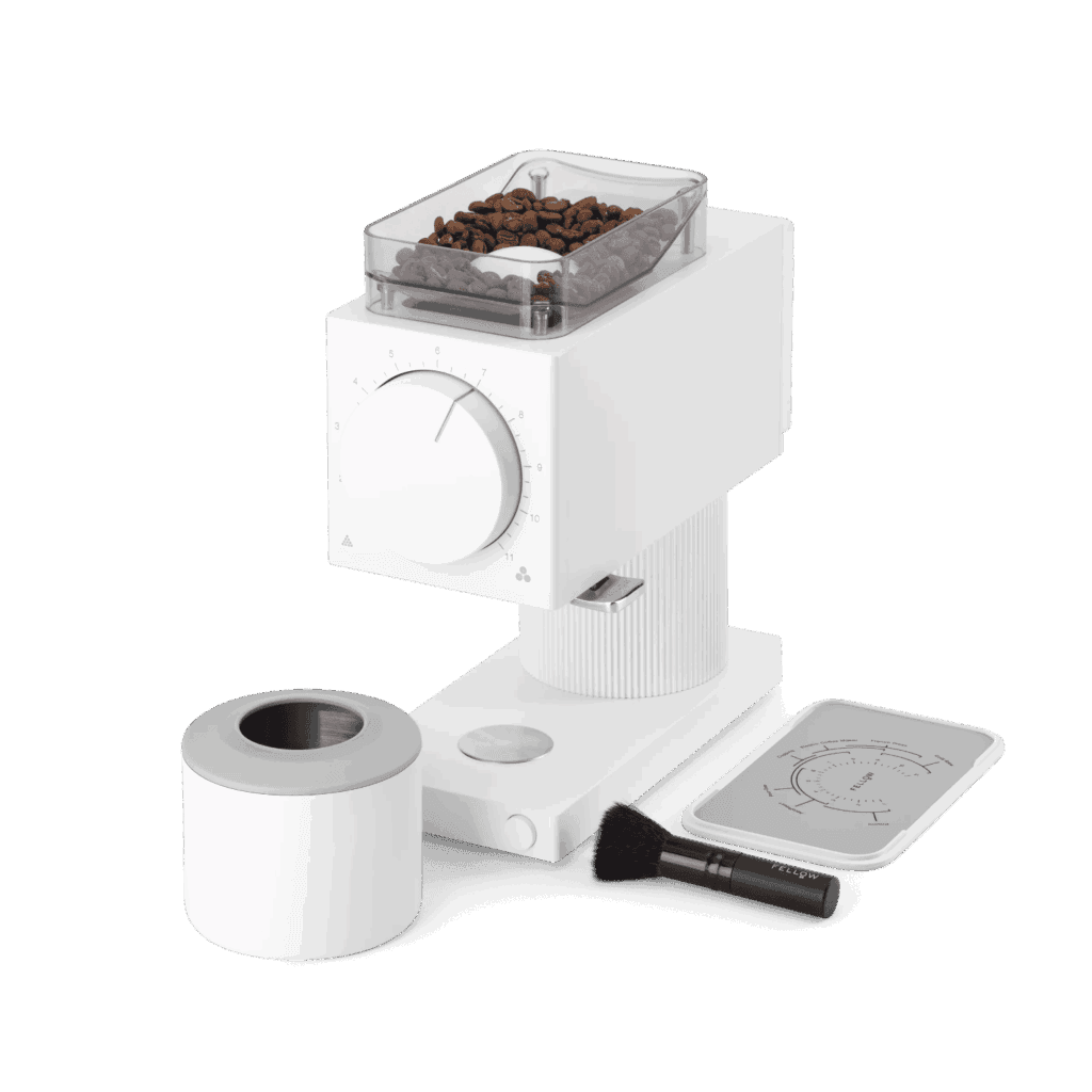Fellow Ode Brew Grinder Gen 2 with accessories