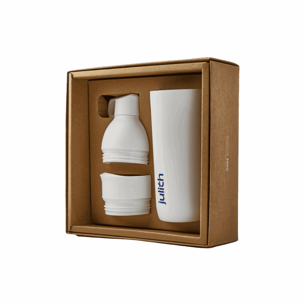 Julith White 2 in 1 Bottle Set with box