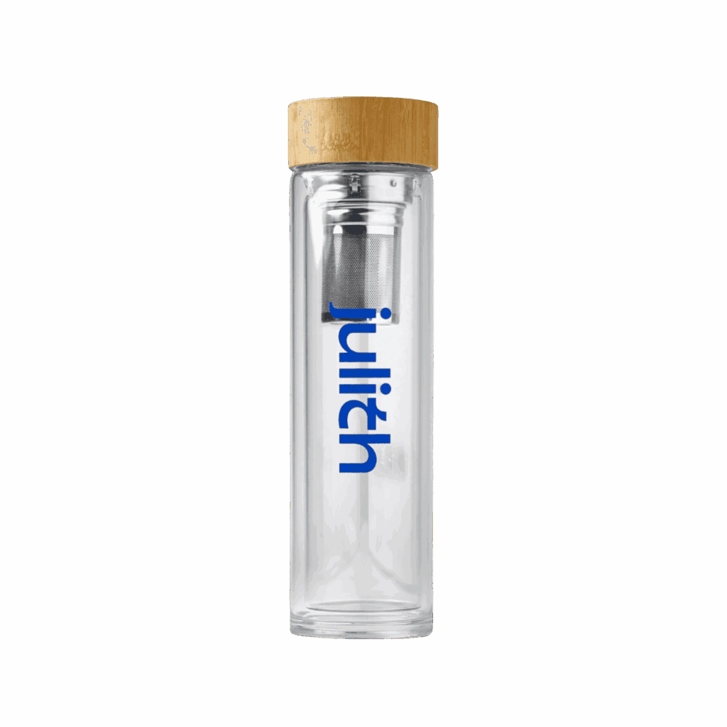 Julith Water Bottle with wooden lid