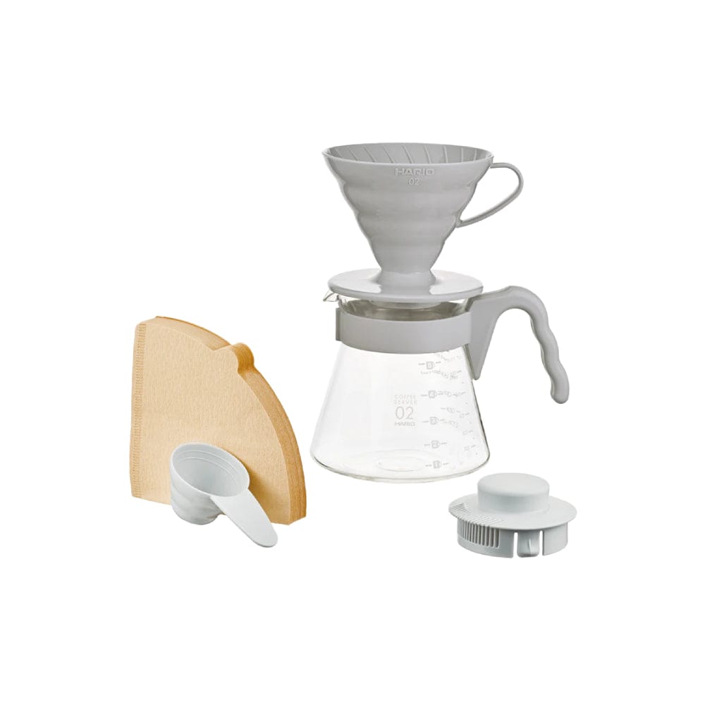 Hario V60 Coffee  Server 02 Set Pale Grey