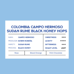 Colombia Campo Hermoso Sudan Rume Honey Hops