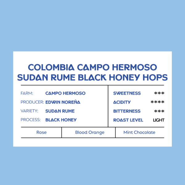Colombia Campo Hermoso Sudan Rume Honey Hops